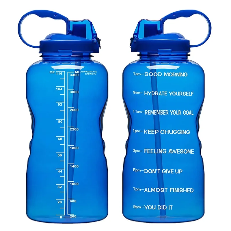 Everich customizable motivational gallon water bottle tritan plastics bpa free with straw and lid, Customized color
Everich customizable motivational gallon water bottle tritan plastics bpa free with straw and lid, Customized color
