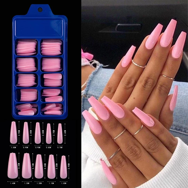 28 Colors 100pcs/box Coffin Fake Nails Full Cover Artificial Extension Tips Ballerina False Press On Nail Tips
28 Colors 100pcs/box Coffin Fake Nails Full Cover Artificial Extension Tips Ballerina False Press On Nail Tips