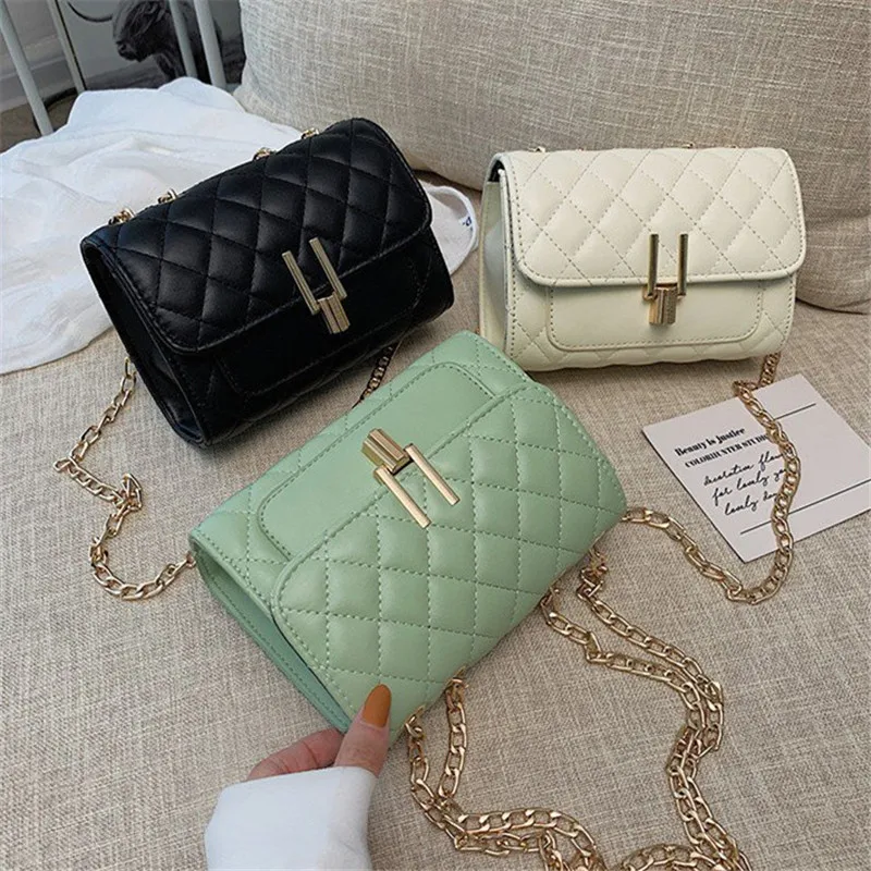 Pure Color Ladies Handbags PU Leather Square Shoulder Crossbody Bag Chain Women Hand Bags, 3 colors
Pure Color Ladies Handbags PU Leather Square Shoulder Crossbody Bag Chain Women Hand Bags, 3 colors