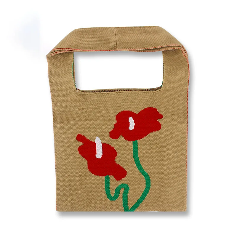 Korean Summer Elegant Woolen Jacquard Knitted Shoulder Bag Factory Custom Floral INS Casual Portable Shopping Bag
Korean Summer Elegant Woolen Jacquard Knitted Shoulder Bag Factory Custom Floral INS Casual Portable Shopping Bag