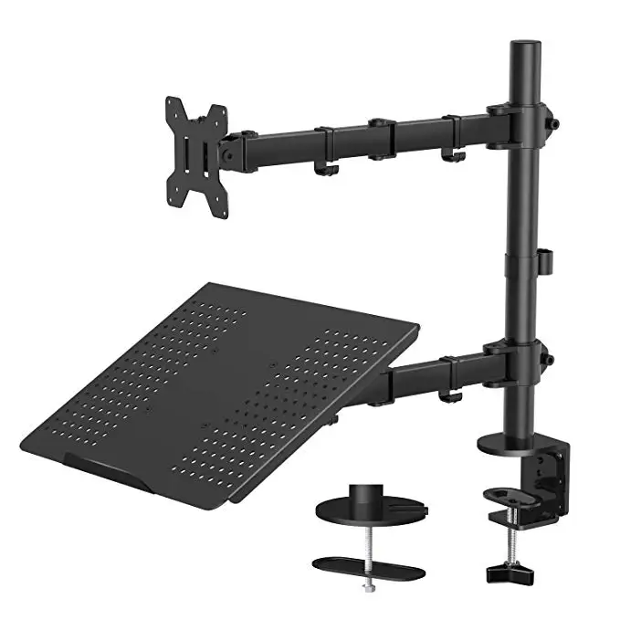Wall Mount Sit-stand Monitor+Keyboard Holder Gas Spring Arm Ergonomic Full Motion 15-27 inch LCD Monitor Mount Bracket, Black color/white
Wall Mount Sit-stand Monitor+Keyboard Holder Gas Spring Arm Ergonomic Full Motion 15-27 inch LCD Monitor Mount Bracket, Black color/white
