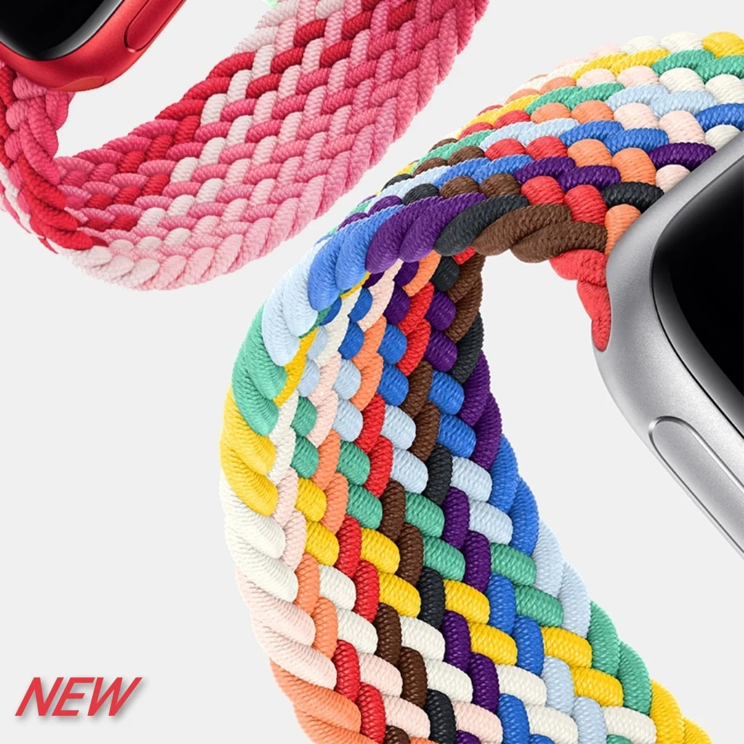 Customize multi color solo loop apple watch elastic bands for 38mm 40mm 42mm 44mm
Customize multi color solo loop apple watch elastic bands for 38mm 40mm 42mm 44mm
