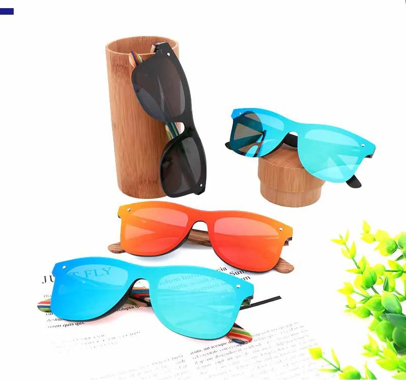 Custom logo one piece lens colorful frame oem fashionable mirror frameless custom polarized wooden men's sunglasses, Any colors
Custom logo one piece lens colorful frame oem fashionable mirror frameless custom polarized wooden men's sunglasses, Any colors