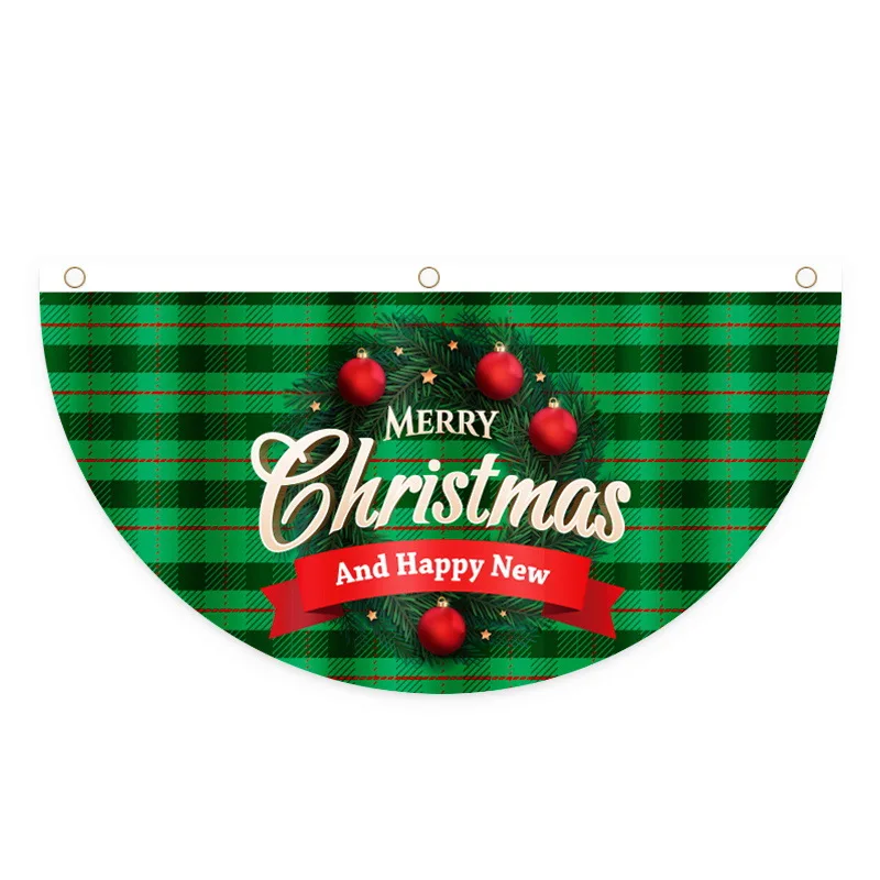 New Creative Cartoon Christmas Fan-shaped Flag Household Hanging Flag Door Hanging Christmas Decoration
New Creative Cartoon Christmas Fan-shaped Flag Household Hanging Flag Door Hanging Christmas Decoration