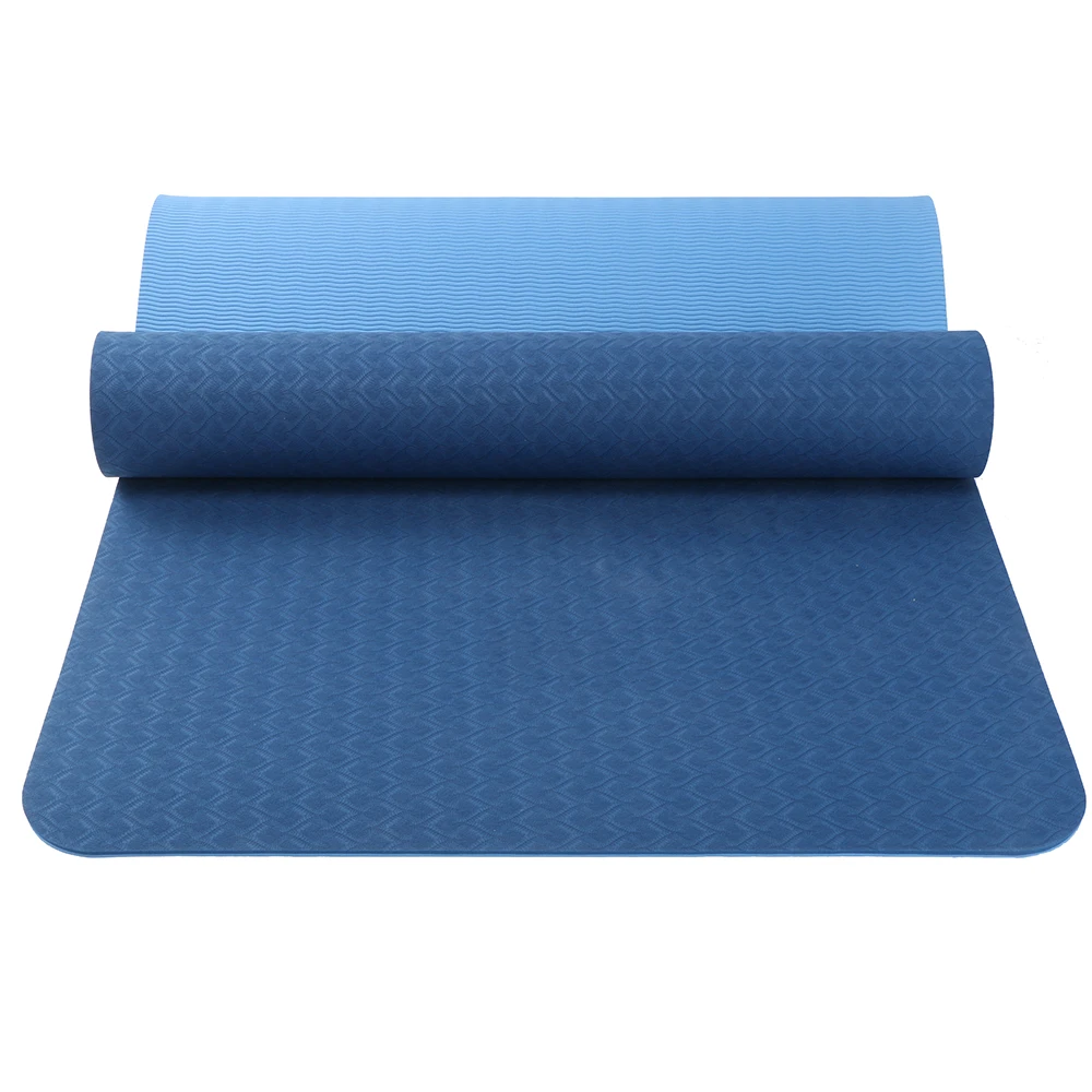 Blue Double Color Custom Logo Waterproof Non-slip TPE Yoga Mat With Strap, Customized pink, purple, green and gray
Blue Double Color Custom Logo Waterproof Non-slip TPE Yoga Mat With Strap, Customized pink, purple, green and gray