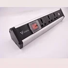 Universal type 3ways Desktop clamp socket with fast USB charger and HDMI