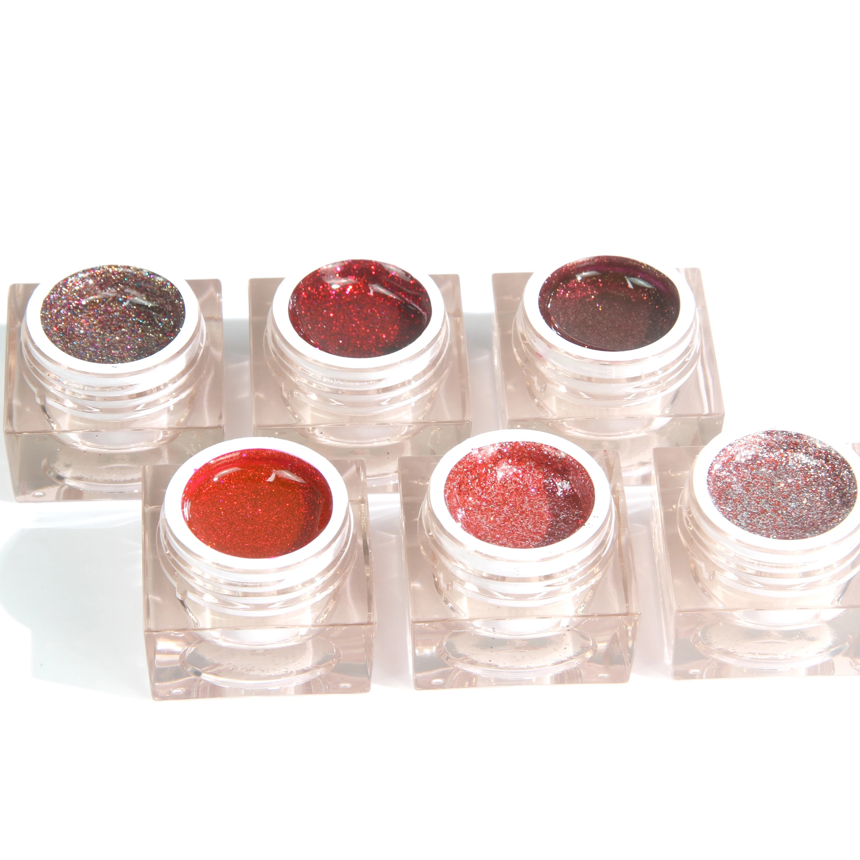 READY TO SHIP Red Shiny Color Nail Salon Supplies Color Gel 200 Glitter colors nail paint UV gel nail polish set, Customised
READY TO SHIP Red Shiny Color Nail Salon Supplies Color Gel 200 Glitter colors nail paint UV gel nail polish set, Customised