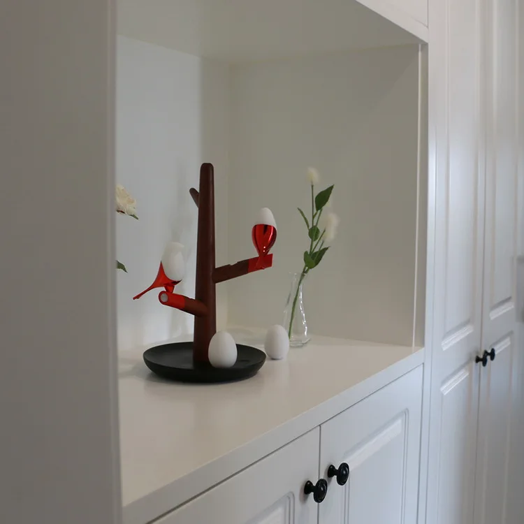 Cute Birdie Children Sheep LED  Desk Lamp Wood Table Night Light For Home Decoration