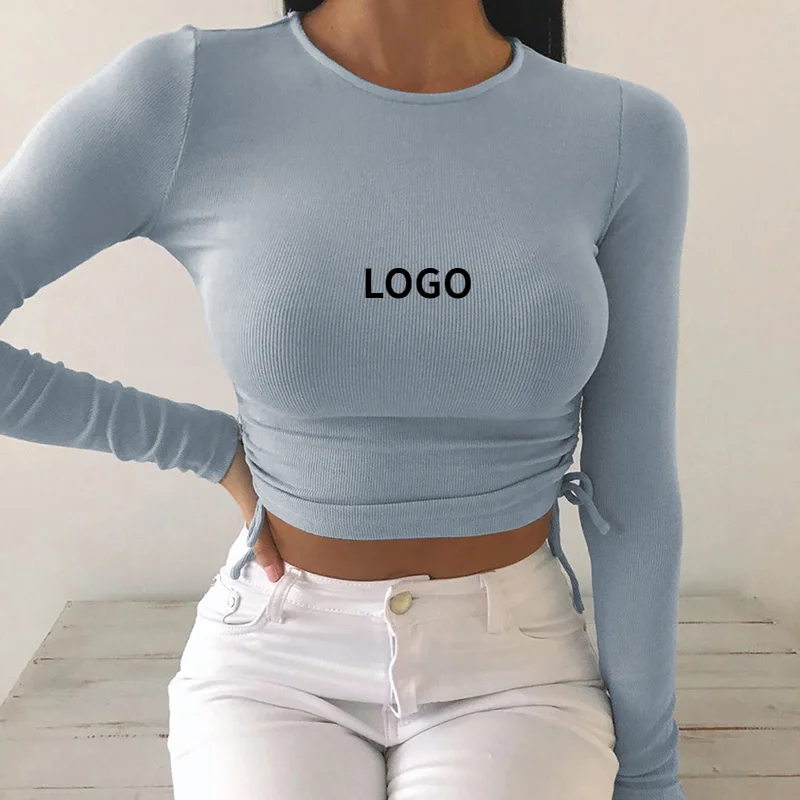women tops Long Sleeve Crop Tops Women's crew neck Bandage Tops autumn top lattice lace up blouse shirt women clothing
women tops Long Sleeve Crop Tops Women's crew neck Bandage Tops autumn top lattice lace up blouse shirt women clothing