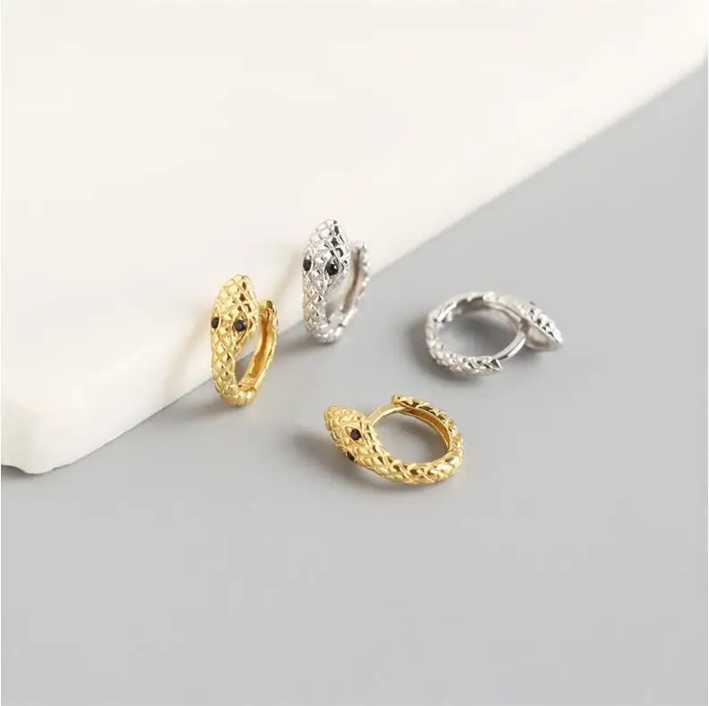 2020 New Design 925 sterling silver Jewelry Fashion Women Accessories Small Hoop Earrings Gold Snake earrings
2020 New Design 925 sterling silver Jewelry Fashion Women Accessories Small Hoop Earrings Gold Snake earrings