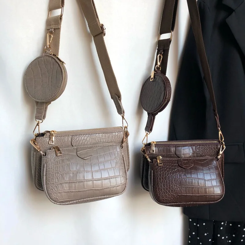 Solid Color PU Leather women Shoulder Messenger Bag Casual chain Crossbody Bags Women Handbags Totes Bag 3 Sets Clutch Purse
Solid Color PU Leather women Shoulder Messenger Bag Casual chain Crossbody Bags Women Handbags Totes Bag 3 Sets Clutch Purse