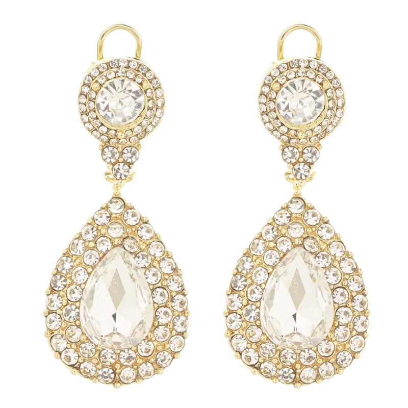 Morocco style wedding jewelry noble luxury rhinestone jewelry earrings for women customized drip earrings, Gold and silver
Morocco style wedding jewelry noble luxury rhinestone jewelry earrings for women customized drip earrings, Gold and silver