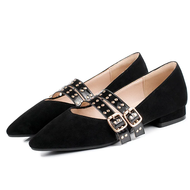 New Arrival Fashion Rivet Pointed Toe Pumps anti-slip buckle 41 Women's Flat women Shoes
New Arrival Fashion Rivet Pointed Toe Pumps anti-slip buckle 41 Women's Flat women Shoes