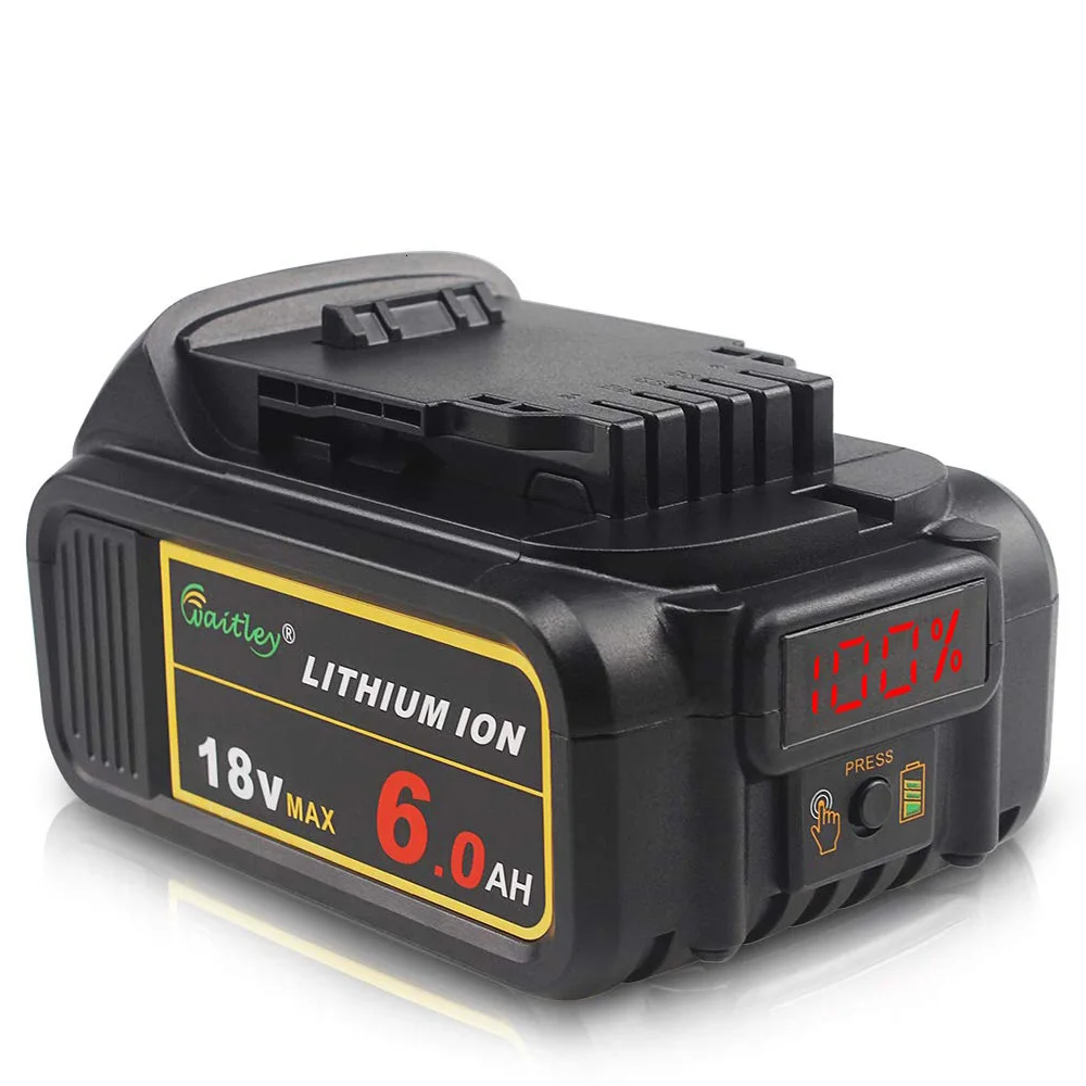 Waitley 18V 6Ah Rechargeable Lithium Battery for DeWalt MAX XR Power Tools Replaces DCB184 18 V 6000mA Li-ion Batteries
Waitley 18V 6Ah Rechargeable Lithium Battery for DeWalt MAX XR Power Tools Replaces DCB184 18 V 6000mA Li-ion Batteries