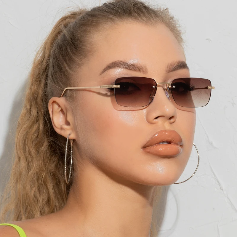 Rimless Square Sunglasses Women Small Rectangle Punk Sun Glasses Brand Vintage Black Red Tinted Color Lens Eyewear Ladies Oculo
Rimless Square Sunglasses Women Small Rectangle Punk Sun Glasses Brand Vintage Black Red Tinted Color Lens Eyewear Ladies Oculo