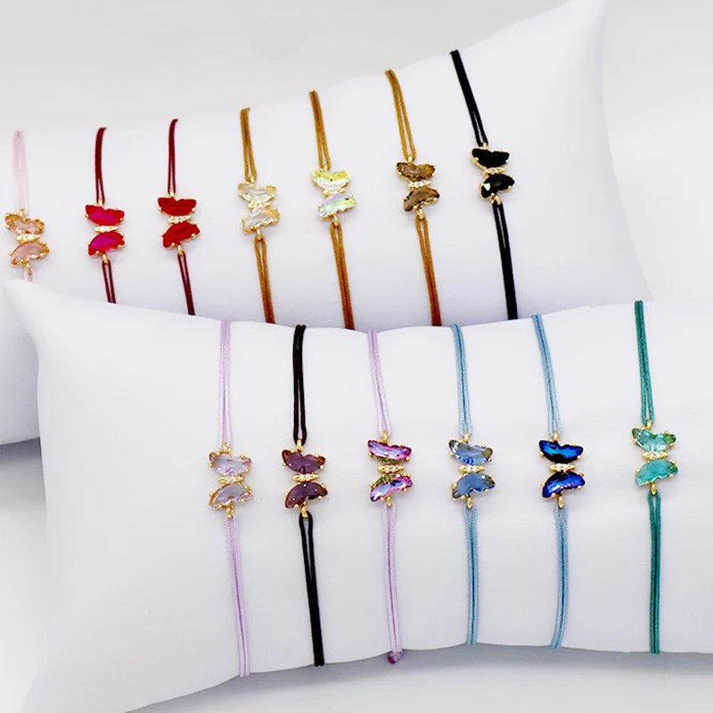 Lady fashion bracelet cuban crystal tennis butterfly charm jewelry adjustable butterfly bracelet, Gold
Lady fashion bracelet cuban crystal tennis butterfly charm jewelry adjustable butterfly bracelet, Gold