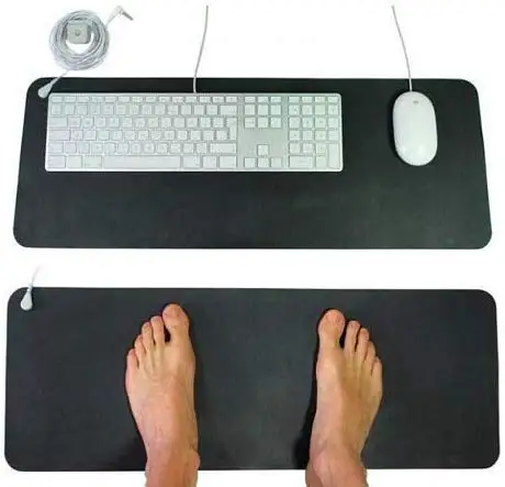 Earthing mouse mat