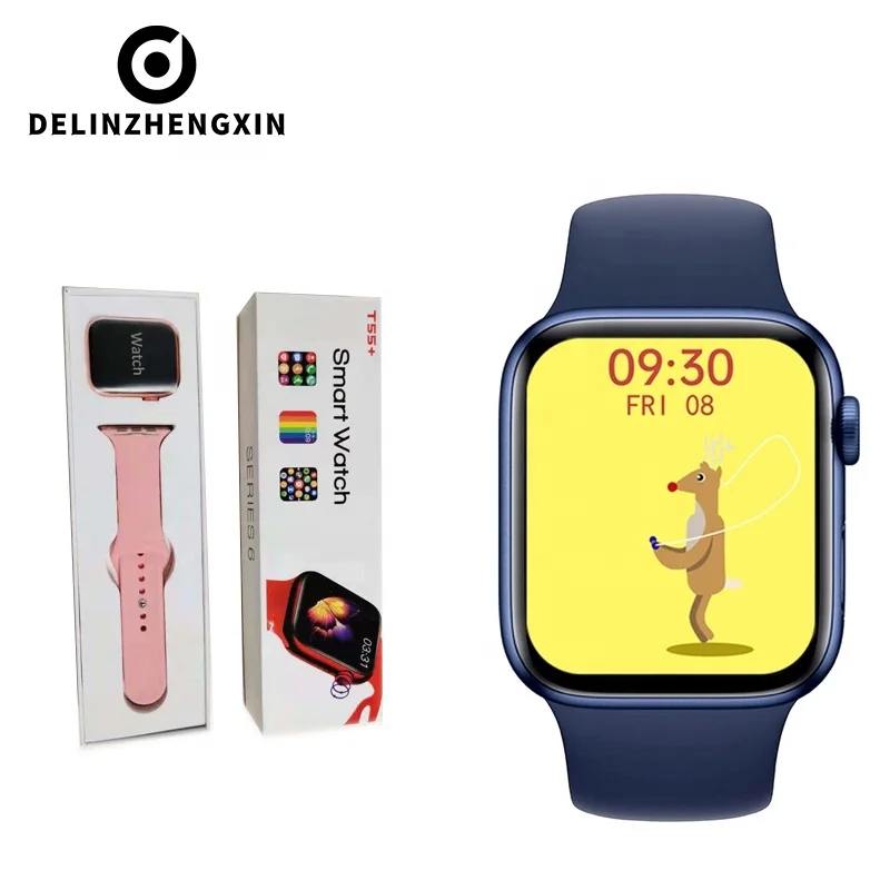 2021 T55 + Plus Smart Watch Series 6 Blood Pressure Blood Oxygen Sports Heart Rate Waterproof Calculator Smartwatch Android IOS
2021 T55 + Plus Smart Watch Series 6 Blood Pressure Blood Oxygen Sports Heart Rate Waterproof Calculator Smartwatch Android IOS