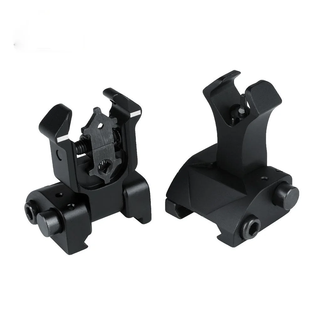 Fyzlcion Tactical BUIS Front and Rear Side Sight Flip Up Sight Iron Back Up Sight, Black
Fyzlcion Tactical BUIS Front and Rear Side Sight Flip Up Sight Iron Back Up Sight, Black