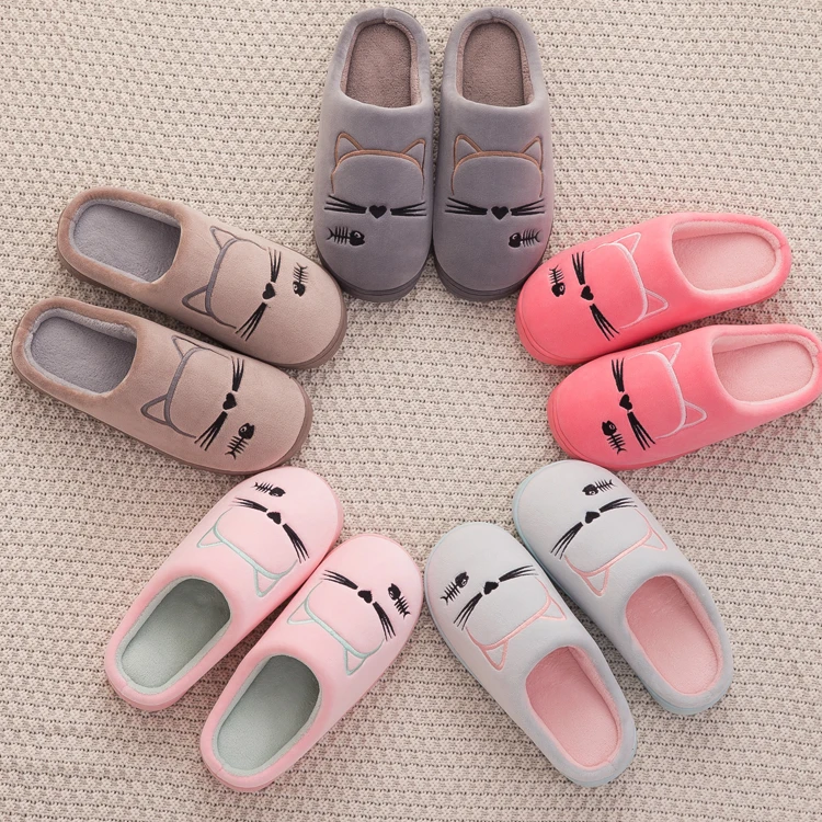 Cat cotton slippers female winter home bedroom anti-skid couple cartoon cute plush slippers home slipper male
Cat cotton slippers female winter home bedroom anti-skid couple cartoon cute plush slippers home slipper male