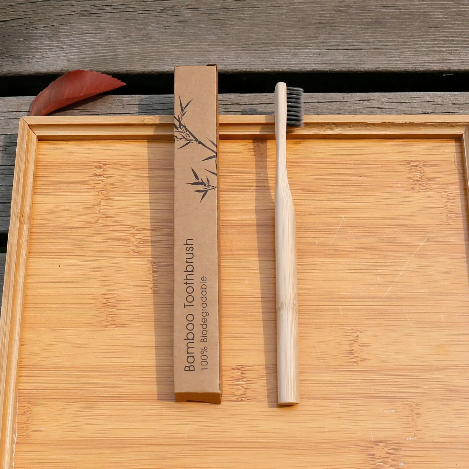High Quality Eco Friendly Custom LOGO Bamboo Toothbrush 100% Biodegradable, Natural bamboo color
High Quality Eco Friendly Custom LOGO Bamboo Toothbrush 100% Biodegradable, Natural bamboo color