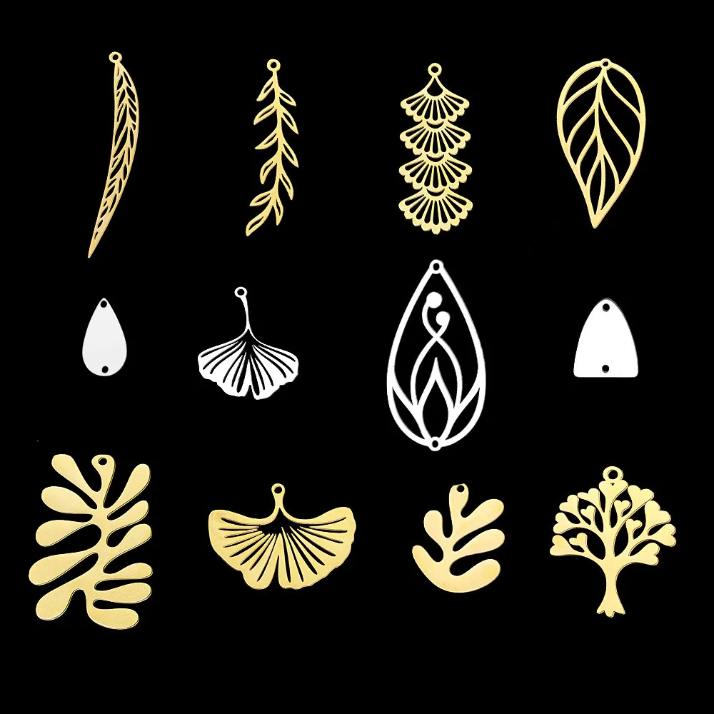 5 Pcs/pack Leaves Flowers Ginkgo Leaf Diy Stainless Steel Jewelry Accessories Titanium Steel Necklace Earrings Pendant
5 Pcs/pack Leaves Flowers Ginkgo Leaf Diy Stainless Steel Jewelry Accessories Titanium Steel Necklace Earrings Pendant