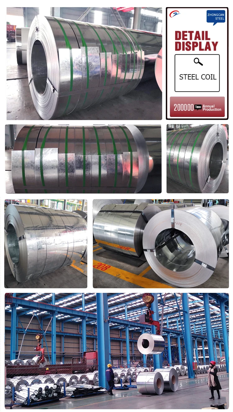 Dx51d Z100 Hot Dip Galvanize Steel Roll Zinc Coated Galvanized Steel