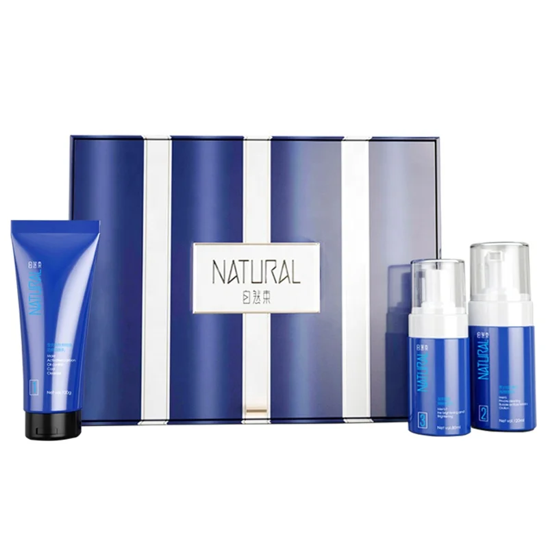 2021New Design Private Label Organic Beauty Face Care 3 Piece Set Whitening Moisturizing Rejuvenating Men Skin Care Set
2021New Design Private Label Organic Beauty Face Care 3 Piece Set Whitening Moisturizing Rejuvenating Men Skin Care Set