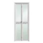 aluminum glass fold toilet door factory good price