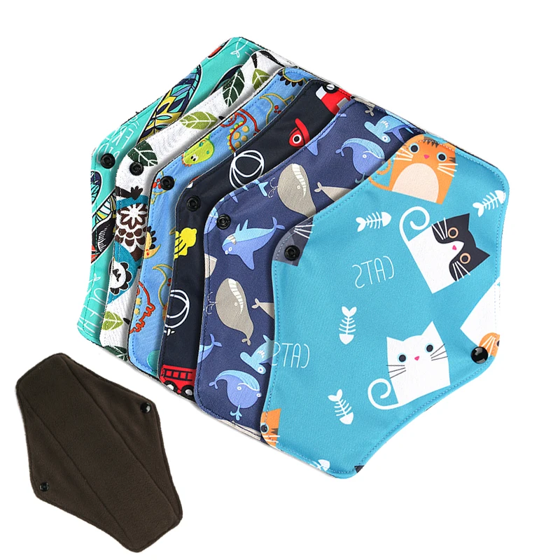 Reusable sanitary pad medium day use lady bamboo charcoal menstrual pad OEM reusable feminine pad, Printed
Reusable sanitary pad medium day use lady bamboo charcoal menstrual pad OEM reusable feminine pad, Printed