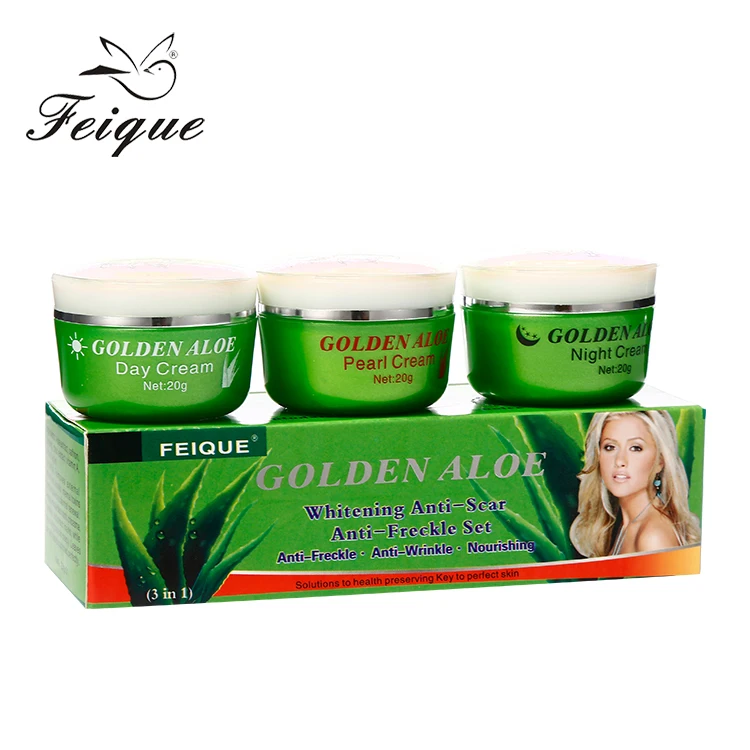Aloe Golden pearl cream beauty whitening spot removing facelift natural cream, Day cream:white/night cream:yellow
Aloe Golden pearl cream beauty whitening spot removing facelift natural cream, Day cream:white/night cream:yellow