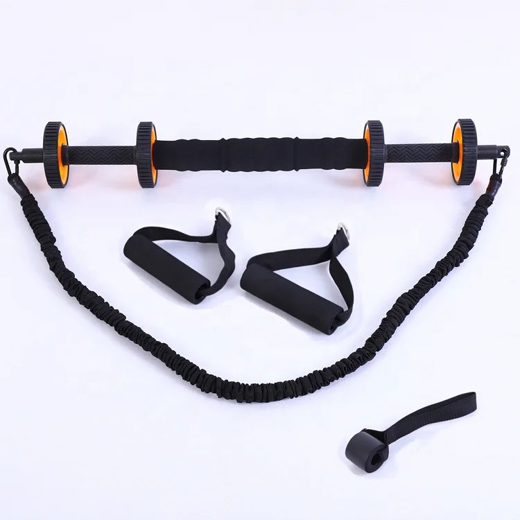 Wellshow Sport Multifunction Elastic Weighted Fitness Bar Stick Ab Roller Wrist Developer Fitness Equipment, Black,orange
Wellshow Sport Multifunction Elastic Weighted Fitness Bar Stick Ab Roller Wrist Developer Fitness Equipment, Black,orange