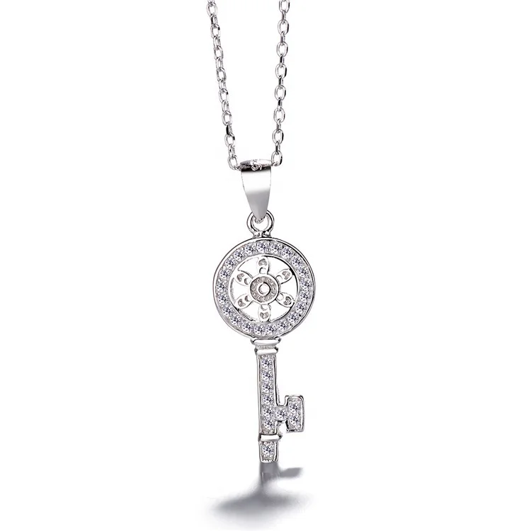 Pure Silver 925 Key Pendant Necklace Designer Classic Charm Jewelry for Ladies, As customer request
Pure Silver 925 Key Pendant Necklace Designer Classic Charm Jewelry for Ladies, As customer request