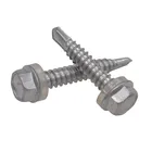Screw Screws Drilling Screws Hex Flange Head Self-Drilling Tek Screw Hexagon Washer Head Drilling Screws