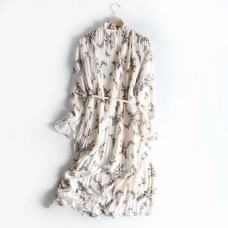 Fashion Ladies Long Sleeve Elegant Floral Print Long Sleeve Pleated Chiffon Dress Women Sweet Long Dresses, Picture color
Fashion Ladies Long Sleeve Elegant Floral Print Long Sleeve Pleated Chiffon Dress Women Sweet Long Dresses, Picture color