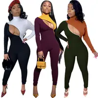2020 Women Sexy One Piece Jumpsuit Patchwork Sportswear Jumpsuit and Rompers Women Clothing
2020 Women Sexy One Piece Jumpsuit Patchwork Sportswear Jumpsuit and Rompers Women Clothing