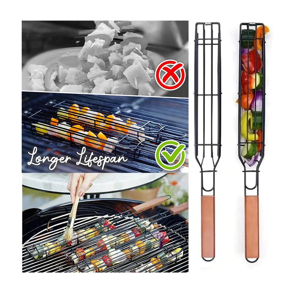 Dropshipping Easy Reusable Kebab Barbecue Basket Easy Kebab Non-stick Barbecue Rack Outdoor Camping Grill Rack BBQ Basket Tool
Dropshipping Easy Reusable Kebab Barbecue Basket Easy Kebab Non-stick Barbecue Rack Outdoor Camping Grill Rack BBQ Basket Tool