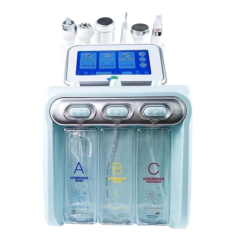 X The second generation of 6 in1 Hydra Dermabrasion Beauty Machine Aqua Peel Beauty Machine, Light blue & white
X The second generation of 6 in1 Hydra Dermabrasion Beauty Machine Aqua Peel Beauty Machine, Light blue & white