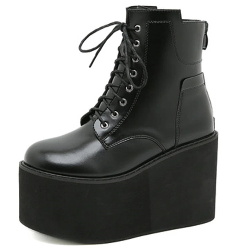 Dropshipping Custom Logo Women Wedge High Heel Boots Round Toe Shoes Front Lace up Women's FashionThick Bottom Boot
Dropshipping Custom Logo Women Wedge High Heel Boots Round Toe Shoes Front Lace up Women's FashionThick Bottom Boot