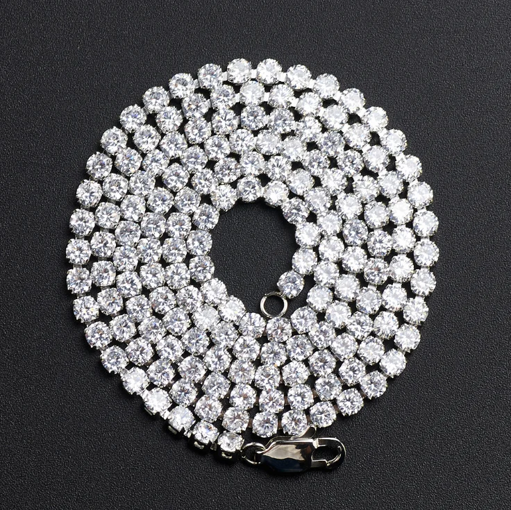 Bling Necklace Jewelry Hip Hop Iced Out Stainless Steel Men Tennis Diamond Necklace Tennis Chain
Bling Necklace Jewelry Hip Hop Iced Out Stainless Steel Men Tennis Diamond Necklace Tennis Chain