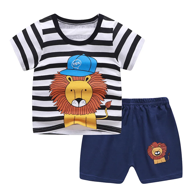 ODM summer kids cotton suit cartoon print baby boys girls T-shirt + shorts clothing set, Picture shows
ODM summer kids cotton suit cartoon print baby boys girls T-shirt + shorts clothing set, Picture shows