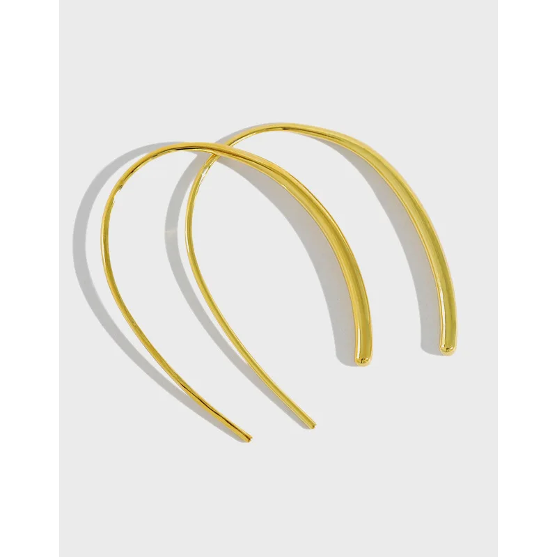 Simple s925 sterling silver gold earrings geometry line U shape earrings for women ladies party
Simple s925 sterling silver gold earrings geometry line U shape earrings for women ladies party