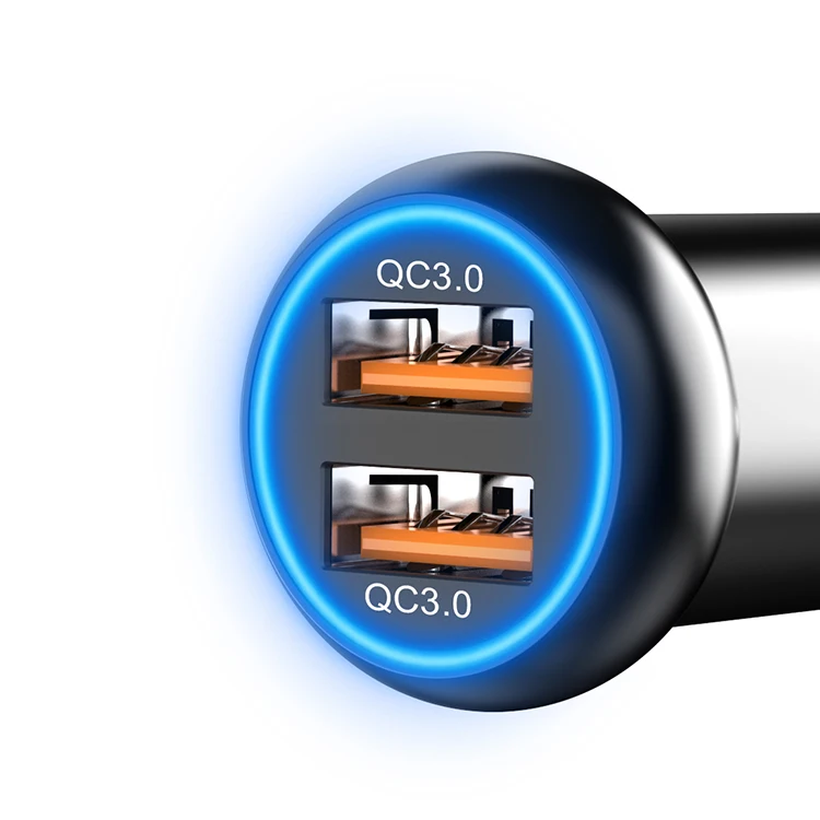 Factory Hot Sale Dual USB Fast Charging Car Charger 36W QC3.0 Compatible IOS Android
Factory Hot Sale Dual USB Fast Charging Car Charger 36W QC3.0 Compatible IOS Android