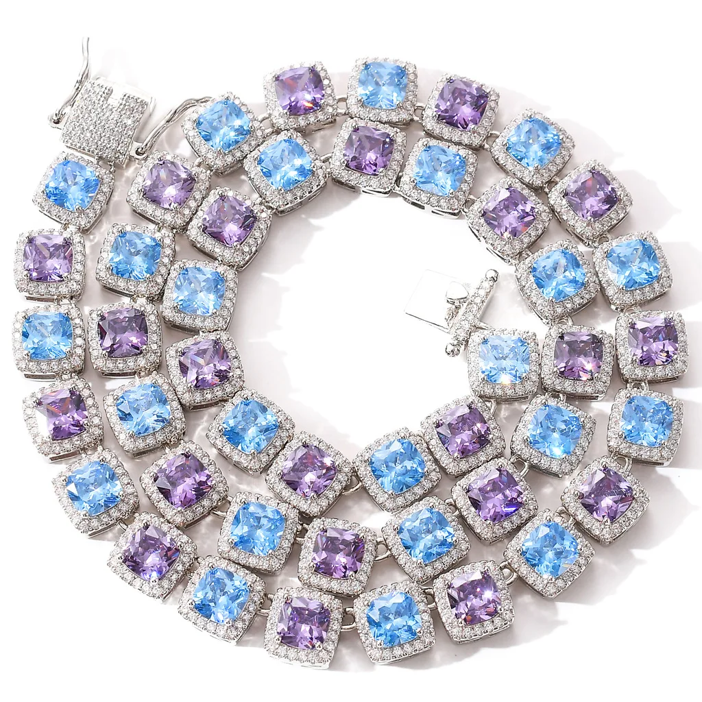 Top Icy Hip Hop Jewelry 10mm MIxed Color Diamond Tennis Necklace Gold Plated 5A Cubic Zircon Iced Out Delicate Chain for Men
Top Icy Hip Hop Jewelry 10mm MIxed Color Diamond Tennis Necklace Gold Plated 5A Cubic Zircon Iced Out Delicate Chain for Men