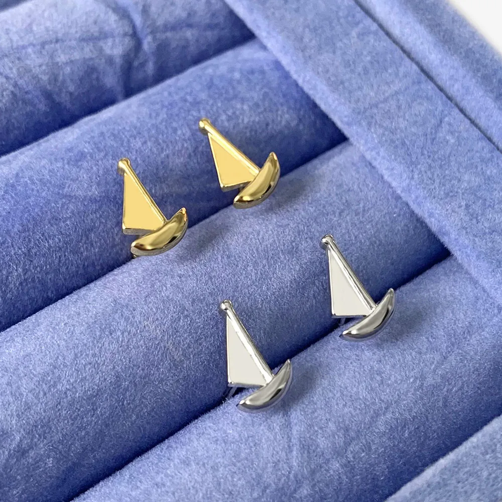 Fashion Stud Earrings For Women Vintage Wholesale Jewelry Sailboat Women Earrings Bijoux Femme, Gold plated
Fashion Stud Earrings For Women Vintage Wholesale Jewelry Sailboat Women Earrings Bijoux Femme, Gold plated