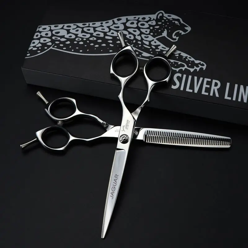 new arrival JAGUAR 6.5 inch 6CR silver stainless steel professional barber hair thinning cutting scissors
new arrival JAGUAR 6.5 inch 6CR silver stainless steel professional barber hair thinning cutting scissors