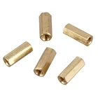 Brass Hexagonal Screws Thread Screws M3 Female Thread Brass Pillar PCB Standoff Hexagonal Spacer 12mm-in Screws