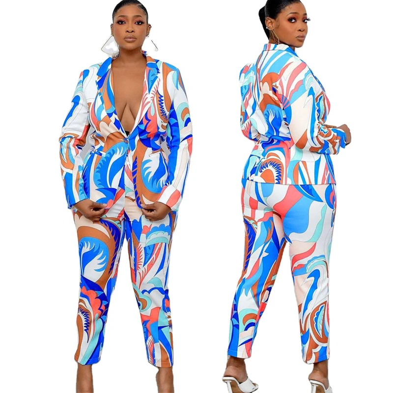 Ladies Pants Suit Plus Size Womens Pants Suits with Jacket Fashion Printed Pattern Elegant Casual V Neckline Polyester
Ladies Pants Suit Plus Size Womens Pants Suits with Jacket Fashion Printed Pattern Elegant Casual V Neckline Polyester