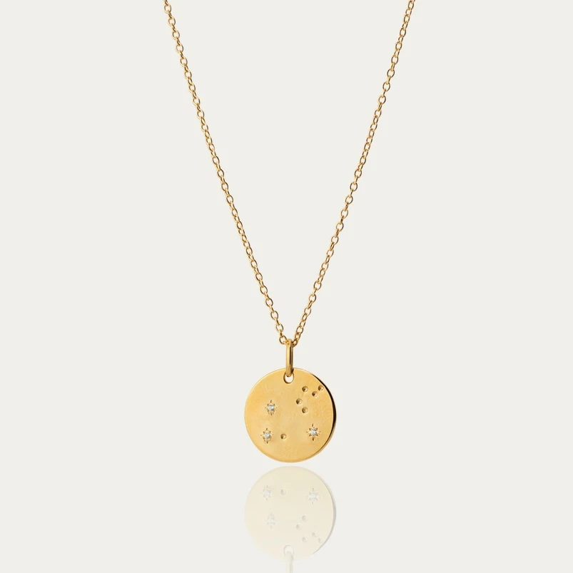 Custom 12 Constellation Zodiac Sign Europe Simple Jewelry Gold Coin With Star Comet Pendant Necklace For Women, Picture shows
Custom 12 Constellation Zodiac Sign Europe Simple Jewelry Gold Coin With Star Comet Pendant Necklace For Women, Picture shows