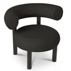 Modern Nordic Fabric Dining Living Room Leisure Lounge Chair